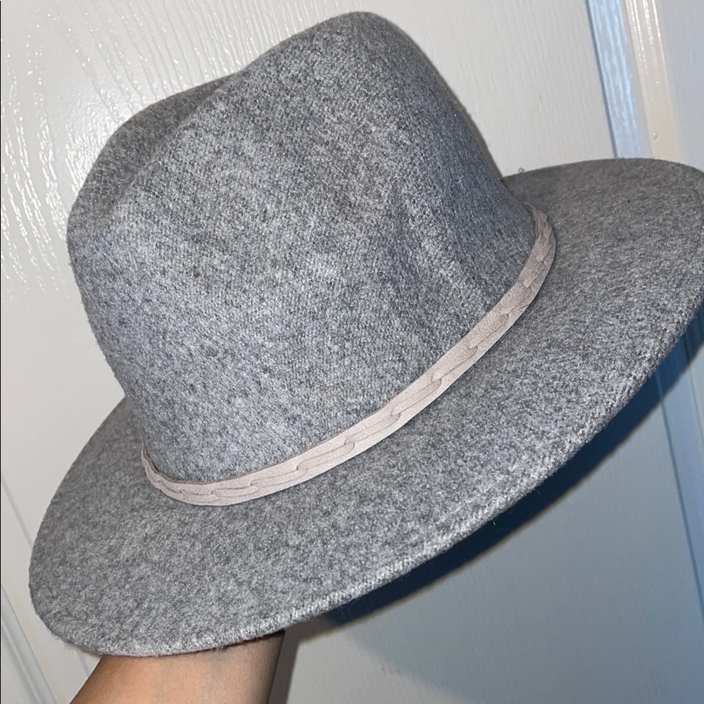 Gray Wool Fedora Hat